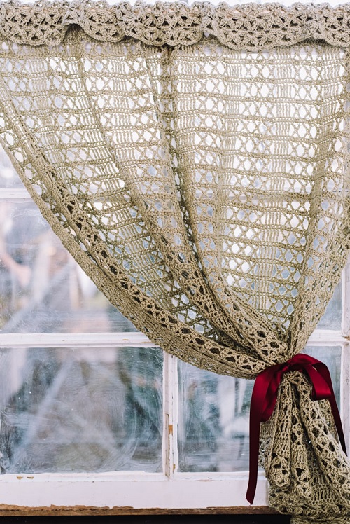 Jade Lace Curtain