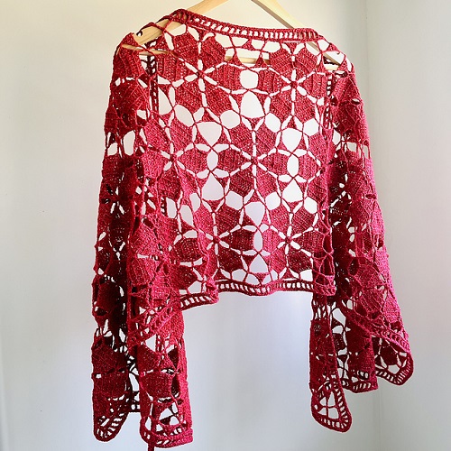 Flowerful Shawl Crochet Pattern
