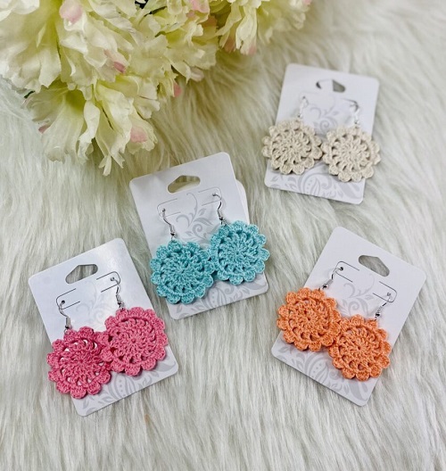 Beautiful Crochet Floral Earring Ideas