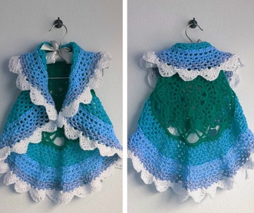 Free Crochet Circular Vest Patterns 23
