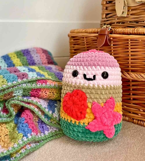 Yarn Scraps Squishy Crochet Toy Pattern