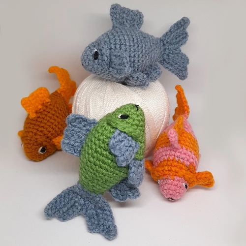 Crochet Amigurumi fishes
