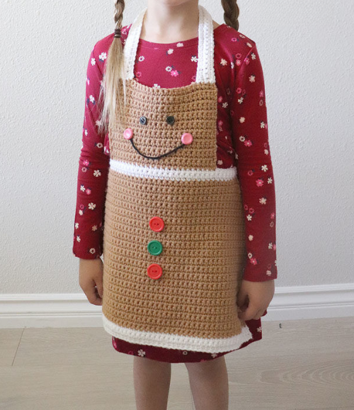 gingerbread man apron