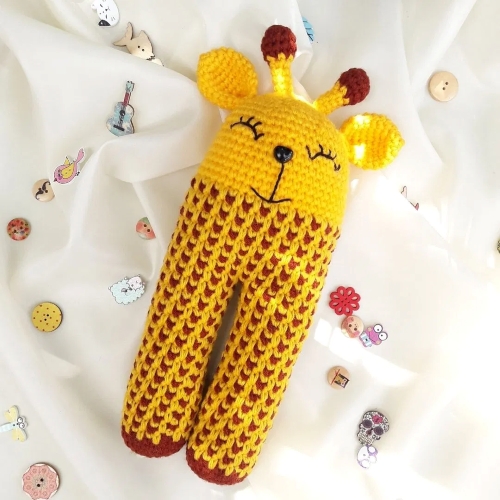 The Crocheted Mosaic Giraffe Toy