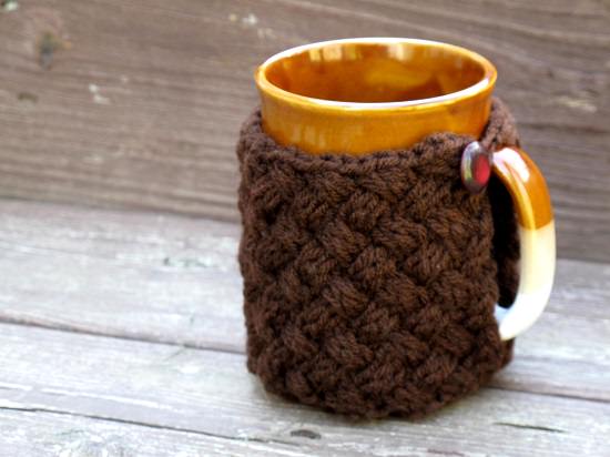 DIY Crochet Mug Cozy 10