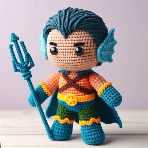 Aquaman Amigurumi Crochet Pattern