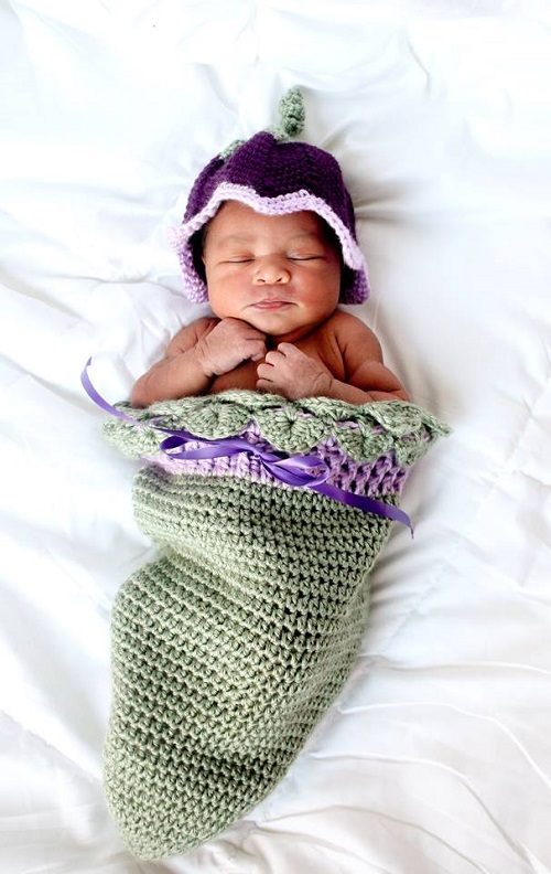 DIY Crochet Baby Cocoon ideas 4