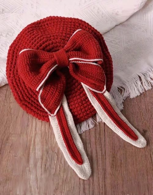 crochet beret hat
