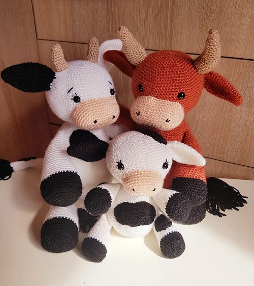 cow family crochet pattern