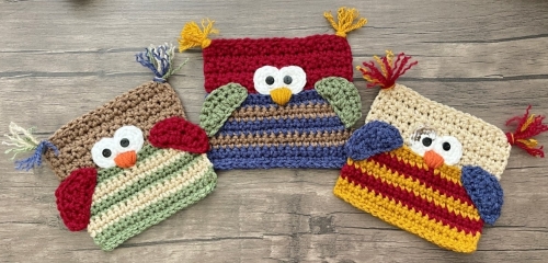 Whoooz Mug Rug Free Crochet Pattern