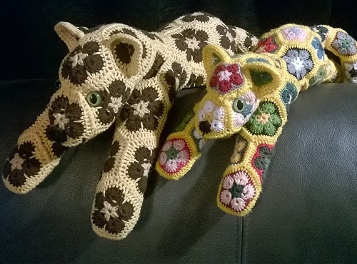 African Flower Leopard Crochet Pattern