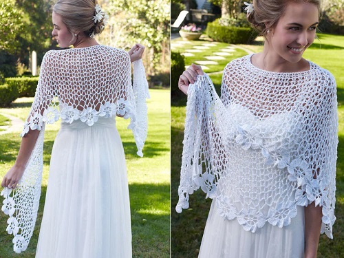 Crochet Bridal Shawl Pattern