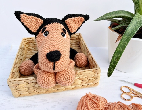 Crochet German Shepherd Free Pattern
