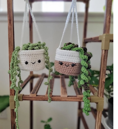 Crochet Revamped String of Pearls Plant