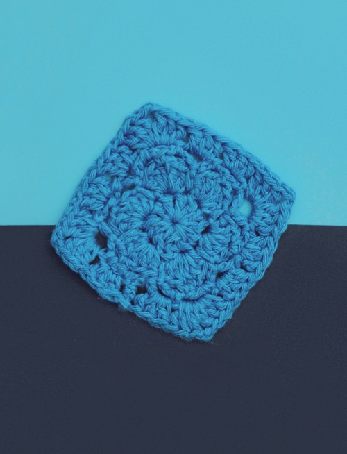 Crochet Granny Squares with Flowers 9