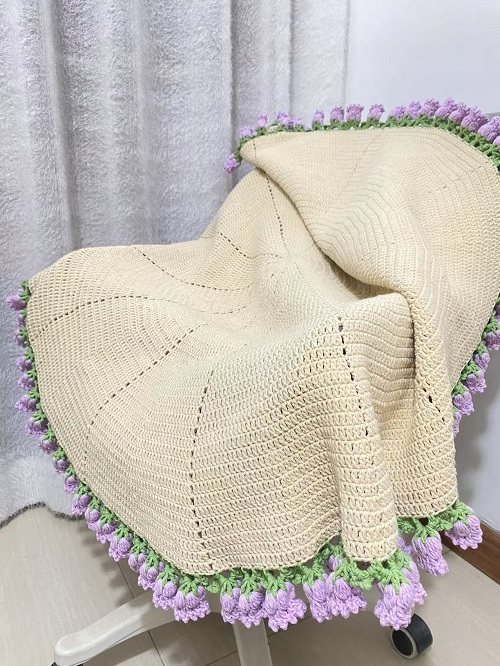 Bouquet Blanket-Lily of the Valley