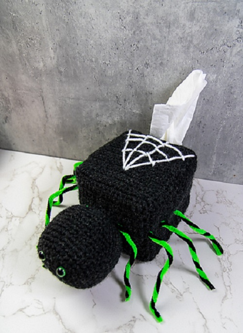Spider Tissue Box Cover