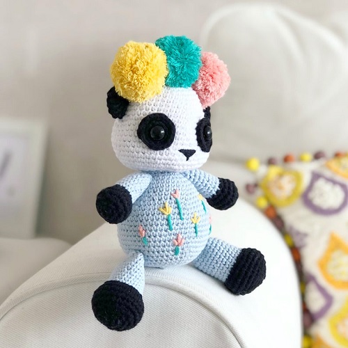 Amigurumi Panda Puffy Free Crochet Pattern