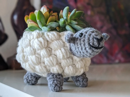 Easy and Cute Crochet Animal Plant Holder Patterns