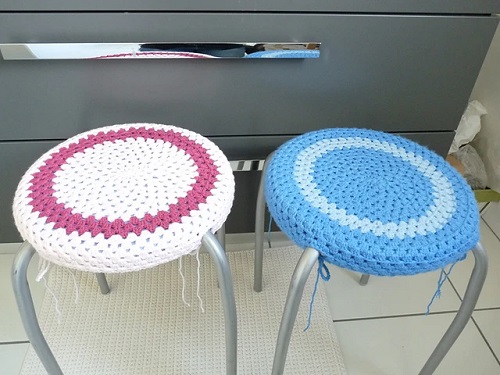 Granny square Stool cover