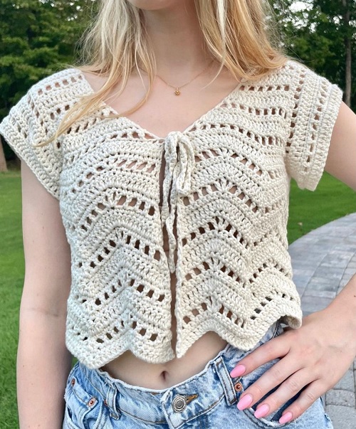 Crochet Tie Top Free Patterns 3