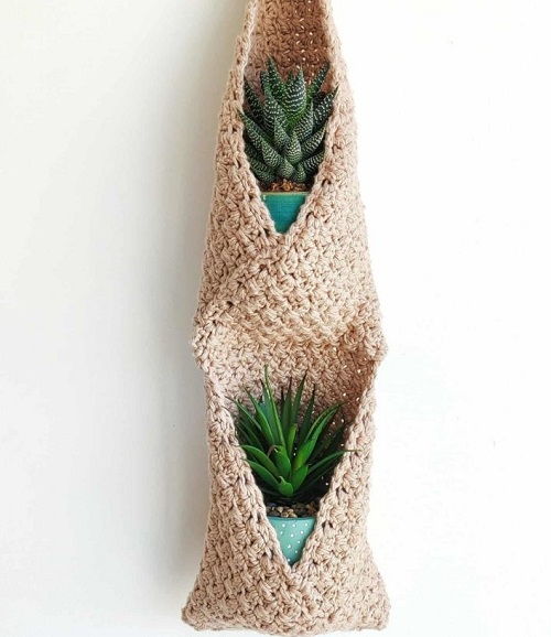 Hanging Plant Basket Crochet Patterns 3