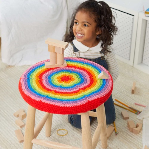 Stool Cover Free Crochet Patterns 4