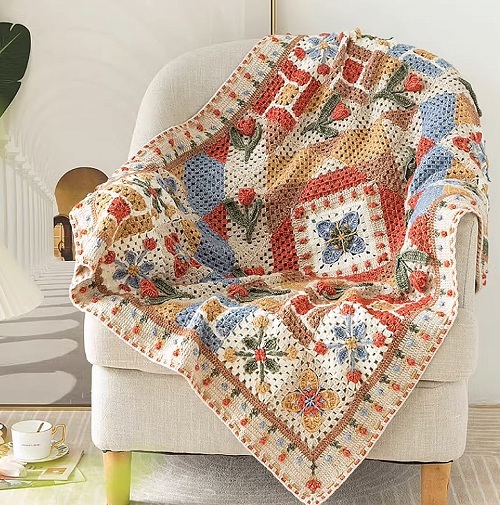 Tulip and Windmill Blanket Tutorial