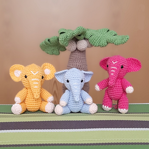 elephant and friends crochet pattern