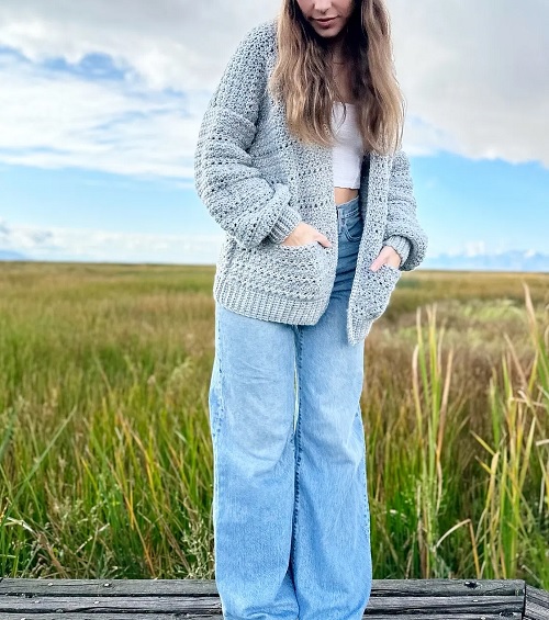 oversized cardigan crochet