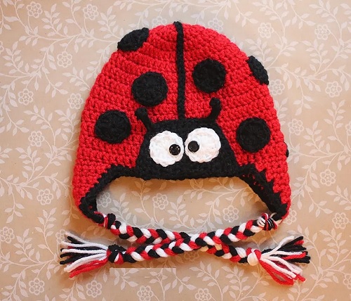 Crochet Ladybug Hat Pattern