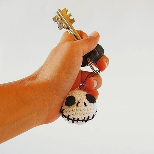 Jack Skellington Keychain Crochet Pattern