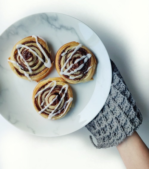 Waffle Stitch Single Oven Mitt