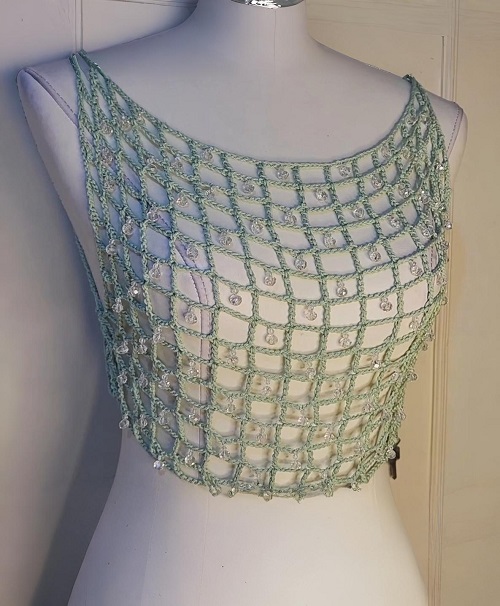 Crochet Beaded Top Free Patterns 2