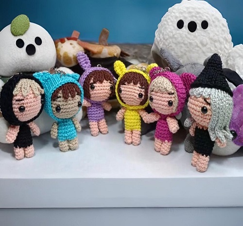Crochet Doll Keychain Free Patterns 3