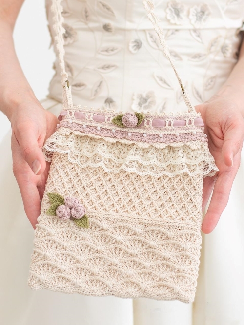 Antique Lace Wedding Bag Crochet Pattern