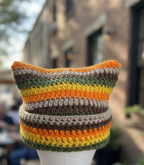 Crochet Cat Beanie