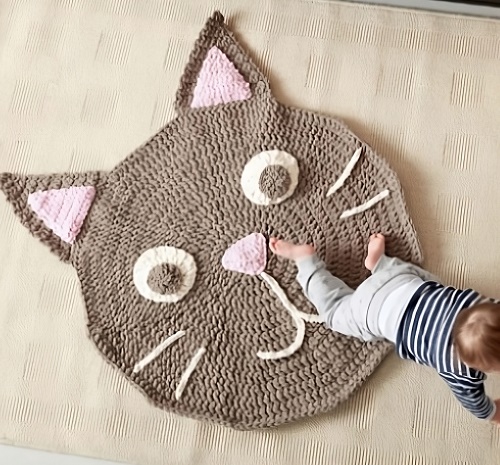 PURRFECT PLAY RUG CROCHET FREE PATTERN