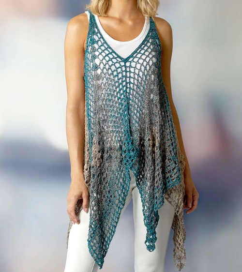 crochet summer tunic free pattern