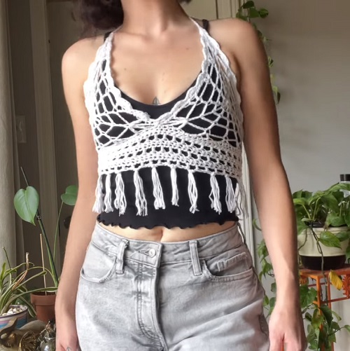 Crochet Spider Web Top Free Patterns 3