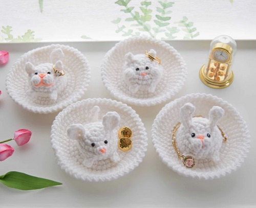 Ring Dish Amigurumi Jewelry Holder
