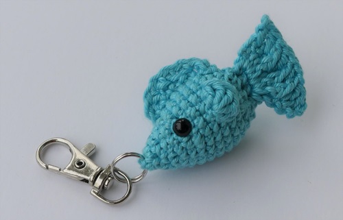 Crochet Amigurumi Fish Keychain
