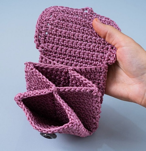 Crocheted Tri-fold Wallet Idea