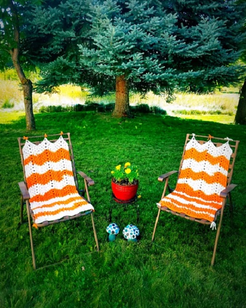 Cute and Easy Crochet Chair Cover 3