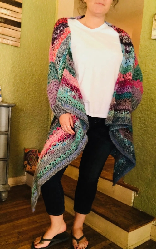Handcrafted Scrappy Blanket Cardigan