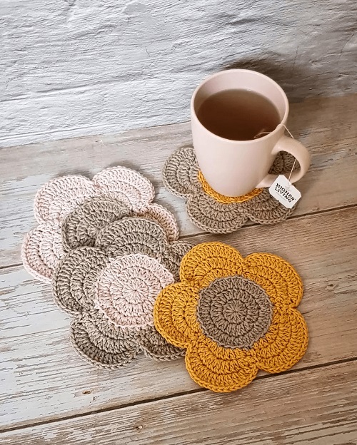 floral coaster