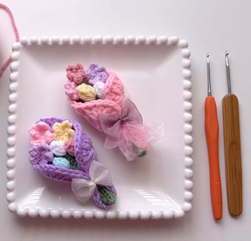 Crochet Mini Flower Bouquet