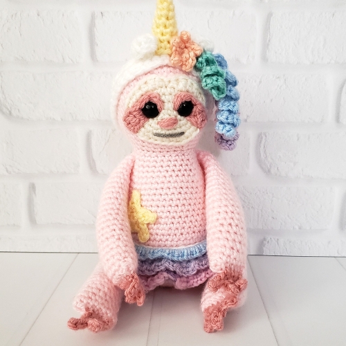Sasha the Slothicorn Amigurumi