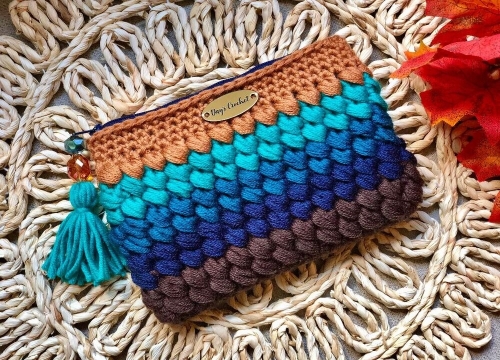 Crochet Cosmetic Bag