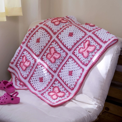 Crochet Butterfly Throw Pattern